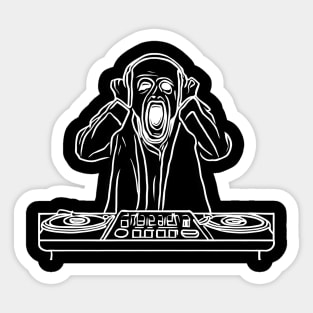 The Scream DJ | Oldschool Turntable Vinyl LP Vol 2 | Music Sticker